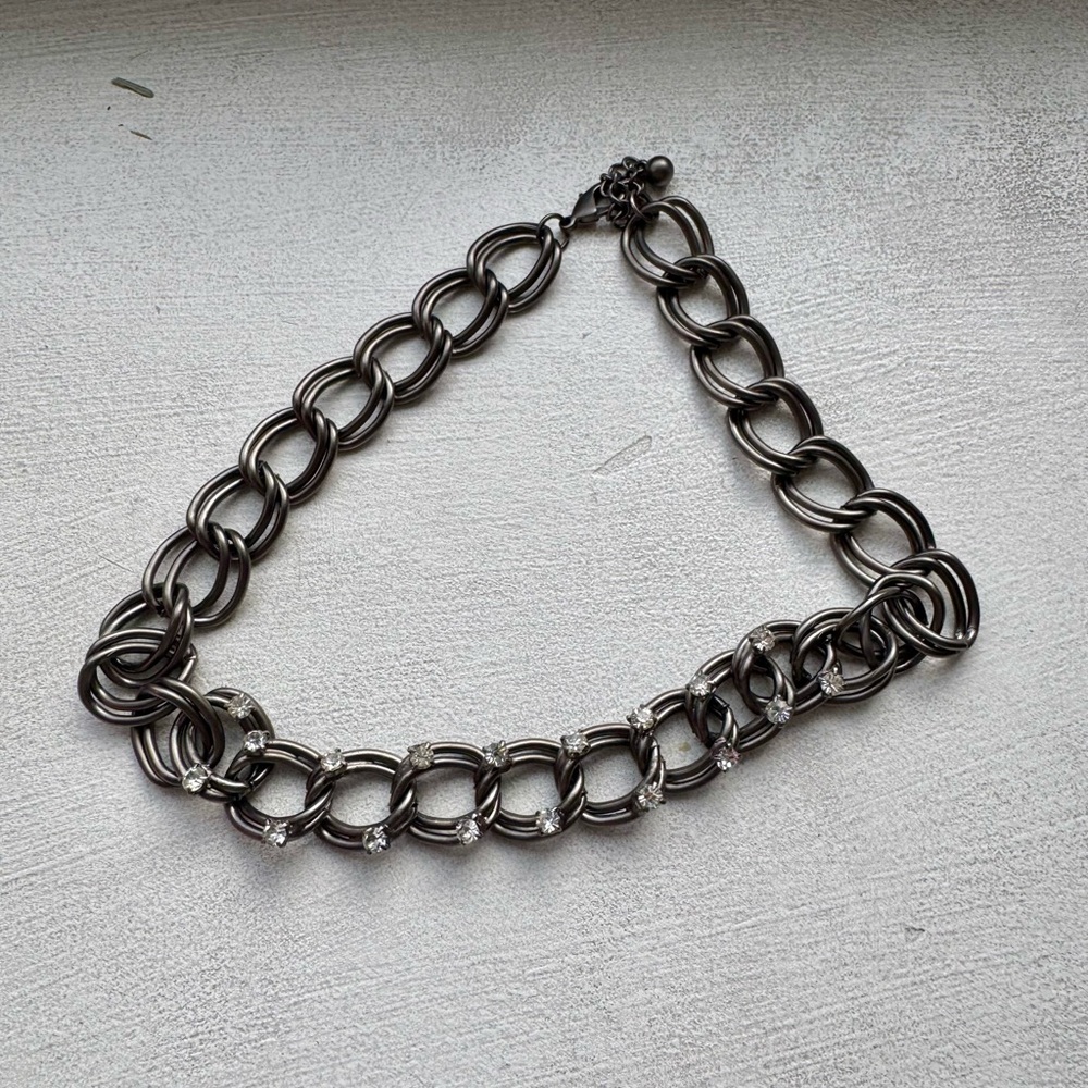 Chunky Silver Chunky Curb Link Chain Necklace